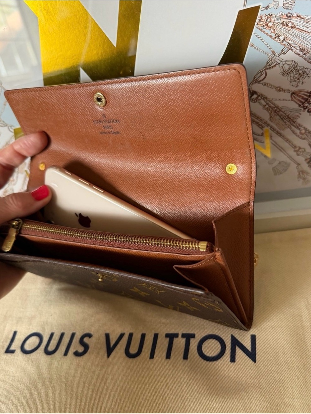Louis Vuitton Vintage Monogram Long Wallet on Chain - Picture 6 of 12